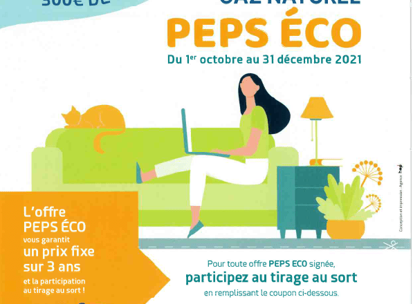 Jeu Concours Peps Eco du 1er octobre 2021 au 31 décembre 2021